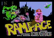 Rampage for Apple II - Title screen.