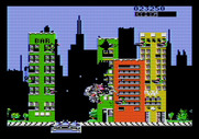 Rampage for Apple II - Munching on a building...
