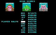 Rampage for IBM PC/Compatibles - Game over; but got a high score!