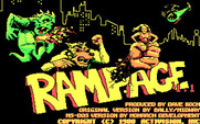 Rampage for IBM PC/Compatibles - Title screen.