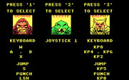 Rampage for IBM PC/Compatibles - Setting up the controls for the players.