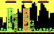 Rampage for IBM PC/Compatibles - Your character turns human when the game is over.