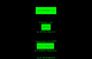 Backgammon Version 5.0 for IBM PC/Compatibles - Title screen.