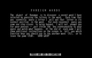 Foreign Language Hangman for IBM PC/Compatibles - How to play the game.