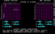 Hide & Sink for IBM PC/Compatibles - Hiding your ships.