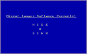 Hide & Sink for IBM PC/Compatibles - Title screen.