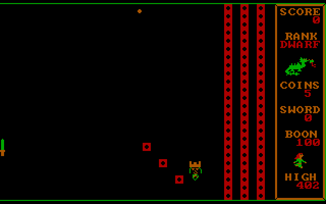 Dragons: A Challenge in Chivalry IBM PC/Compatibles Screenshot: Game start.
