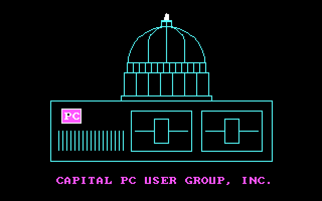 Dragons: A Challenge in Chivalry IBM PC/Compatibles Screenshot: Capital PC User Group logo.