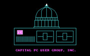 Dragons: A Challenge in Chivalry for IBM PC/Compatibles - Capital PC User Group logo.
