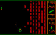 Dragons: A Challenge in Chivalry for IBM PC/Compatibles - A fire breathing dragon gets in the way on this level!