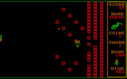 Dragons: A Challenge in Chivalry for IBM PC/Compatibles - The various opponents add additional bricks until you hit them with a coin.