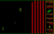 Dragons: A Challenge in Chivalry for IBM PC/Compatibles - Later levels have more laysers of bricks to break through...