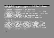 Leather Goddesses of Phobos for Commodore 64 - The game starts here.
