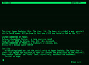 Leather Goddesses of Phobos for Amstrad PCW - The game begins.