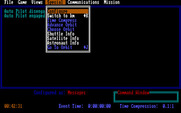 Orbiter for IBM PC/Compatibles - One of the game menus.