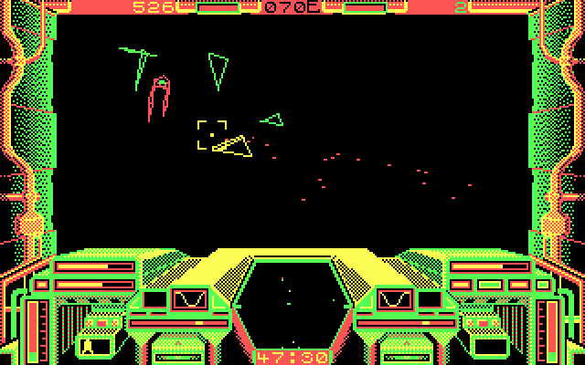 Starglider IBM PC/Compatibles Screenshot: Target sighted...