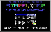 Starglider for IBM PC/Compatibles - Game options.