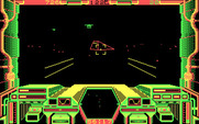 Starglider for IBM PC/Compatibles - Blasting a target...