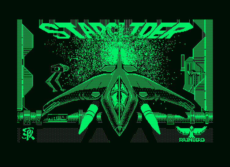 Starglider Amstrad PCW Screenshot: Title screen.