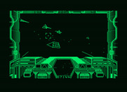 Starglider for Amstrad PCW - Targets abound! Be careful, don't get shot here...