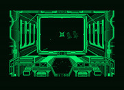 Starglider for Amstrad PCW - Distance view.