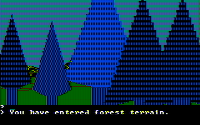 Wilderness: A Survival Adventure IBM PC/Compatibles Screenshot: Back in the forest.