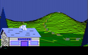Wilderness: A Survival Adventure for IBM PC/Compatibles - Setting off on an adventure from the ranger station...