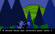 Wilderness: A Survival Adventure for IBM PC/Compatibles - Oh no, it's a black bear!