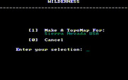 Wilderness: A Survival Adventure for IBM PC/Compatibles - You can also create your own terrain.