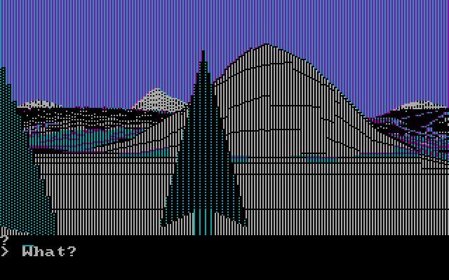 Wilderness: A Survival Adventure IBM PC/Compatibles Screenshot: What do you want to do now?
