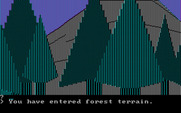 Wilderness: A Survival Adventure for IBM PC/Compatibles - Walking into a forest...