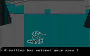 Wilderness: A Survival Adventure for IBM PC/Compatibles - Oh no, a rattler has entered the area!