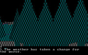 Wilderness: A Survival Adventure for IBM PC/Compatibles - It's starting to rain...