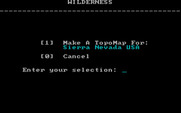 Wilderness: A Survival Adventure for IBM PC/Compatibles - You can also create some new terrain.