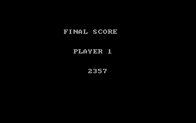 Czorian Siege IBM PC/Compatibles Screenshot: Game over.