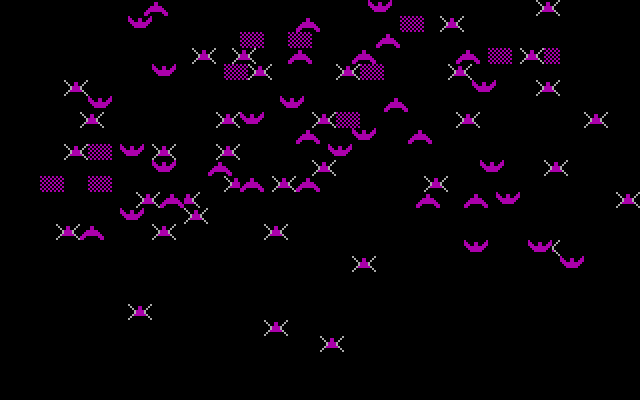Czorian Siege IBM PC/Compatibles Screenshot: The title screen is formed...