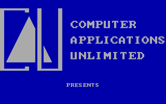 Czorian Siege IBM PC/Compatibles Screenshot: Computer Applicaitons Unlimited logo screen.