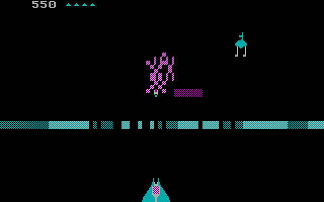 Czorian Siege IBM PC/Compatibles Screenshot: Another opponent destroyed!