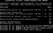 Czorian Siege for IBM PC/Compatibles - Configuration screen.