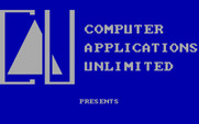 Czorian Siege for IBM PC/Compatibles - Computer Applicaitons Unlimited logo screen.