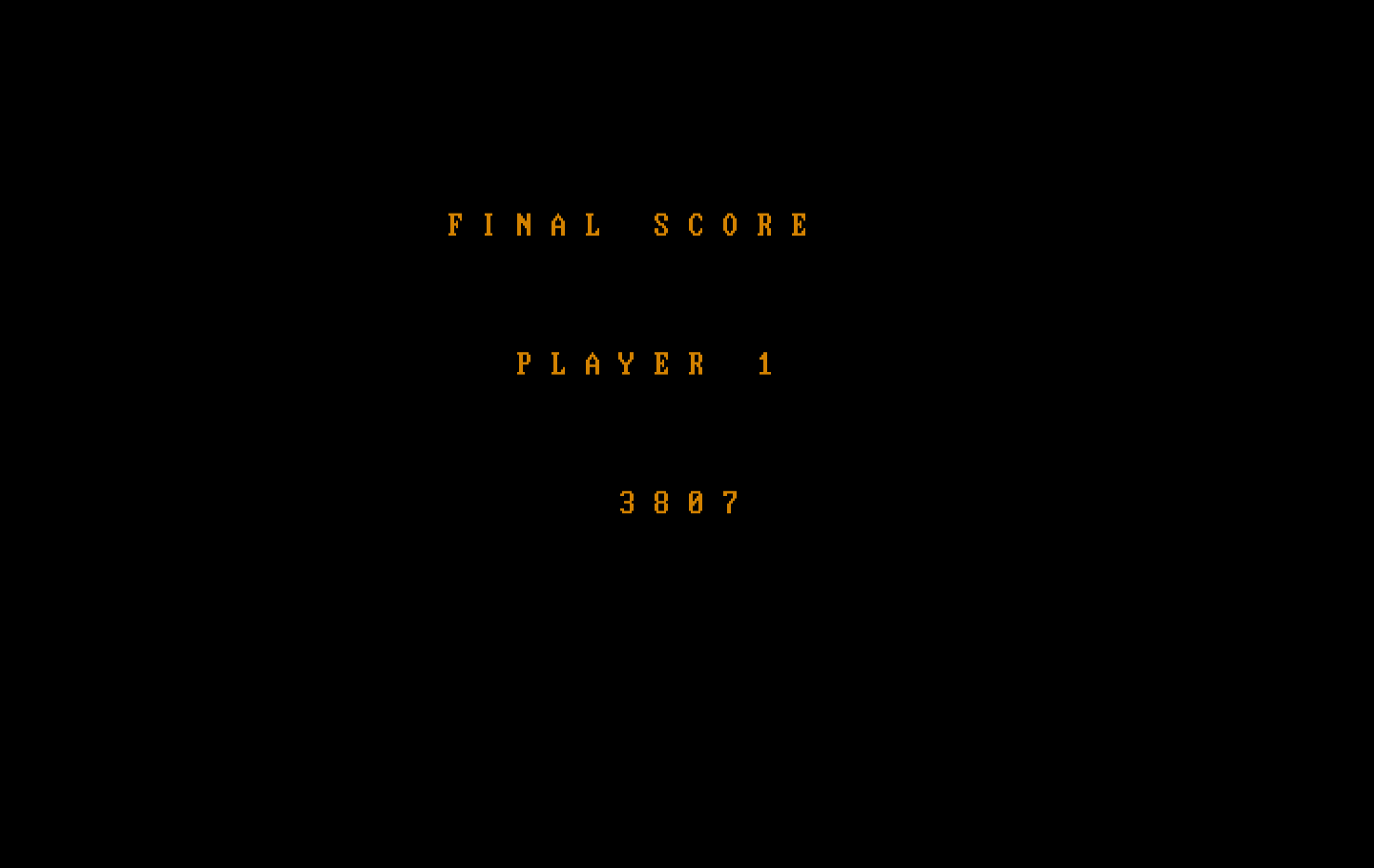 Czorian Siege IBM PC/Compatibles Screenshot: Game over.