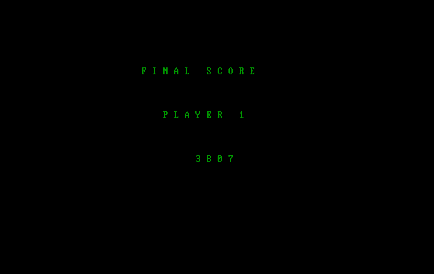 Czorian Siege IBM PC/Compatibles Screenshot: Game over.