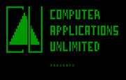 Czorian Siege for IBM PC/Compatibles - Computer Applications Unlimited logo screen.