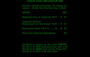 Czorian Siege for IBM PC/Compatibles - Configuration screen.