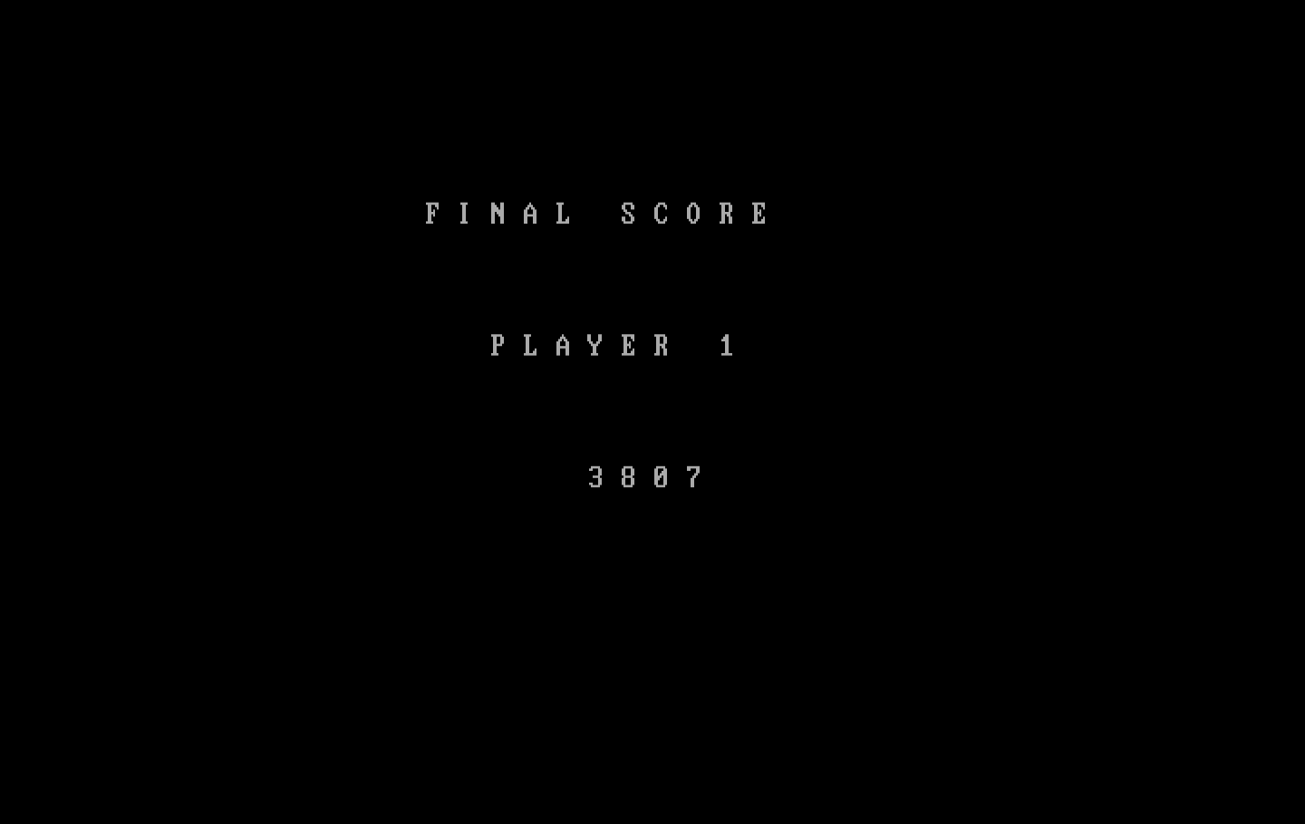 Czorian Siege IBM PC/Compatibles Screenshot: Game over.