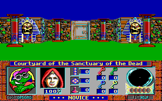 Terror of the Catacombs IBM PC/Compatibles Screenshot: The game begins here.