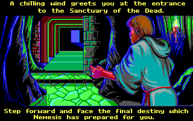 Terror of the Catacombs IBM PC/Compatibles Screenshot: The game begins...