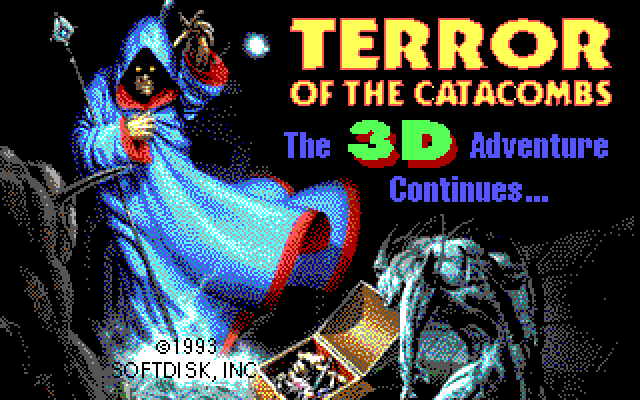 Terror of the Catacombs IBM PC/Compatibles Screenshot: Title screen.