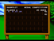 World Class Leader Board for Sega Genesis / Mega Drive - The scorecard.