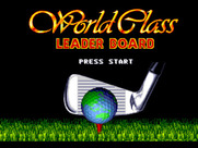 World Class Leader Board for Sega Genesis / Mega Drive - Title screen.
